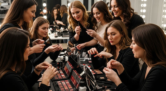 lipstick kits, beauty studio, diverse women