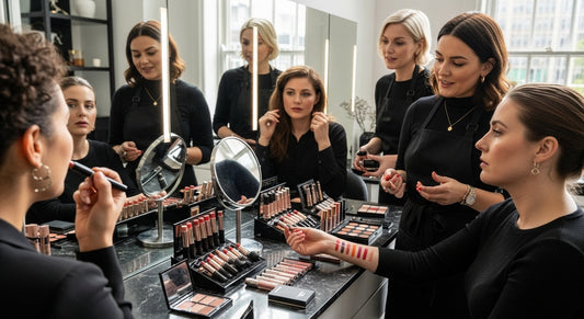 lipstick sets, makeup consultation, diverse women