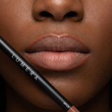 Spice lip liner applied - neat liner outline, true brand pencil