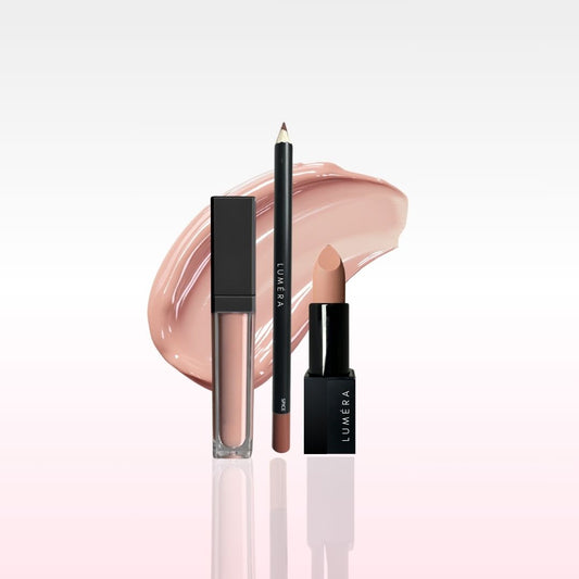 Pale Lip Combo Miss Bombshell, Lipstick,  and Spice Lip Liner
