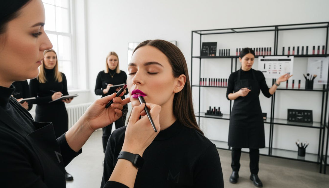 professional lipstick application