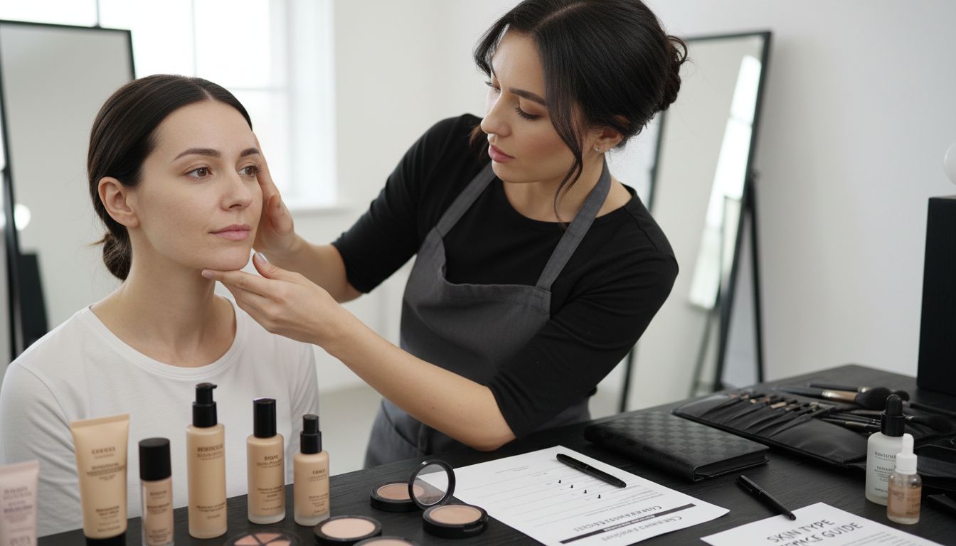 professional makeup application