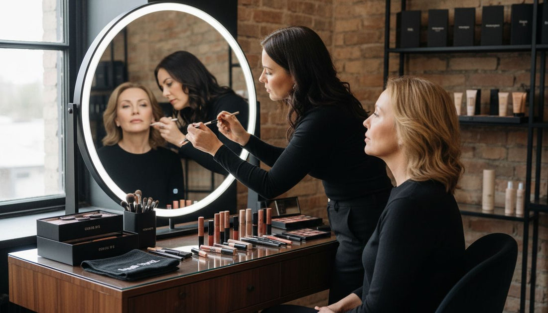 nude lip combo application