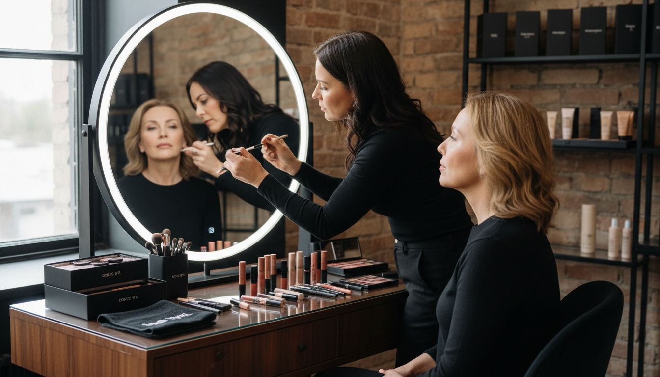 nude lip combo application