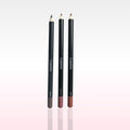 Three lip liner pencils in different shades, labeled Rosewater, Mocha, and Spice, against a white background.