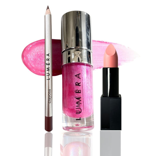 Sugar Kiss Lip Combo | Nude Shimmery Pink