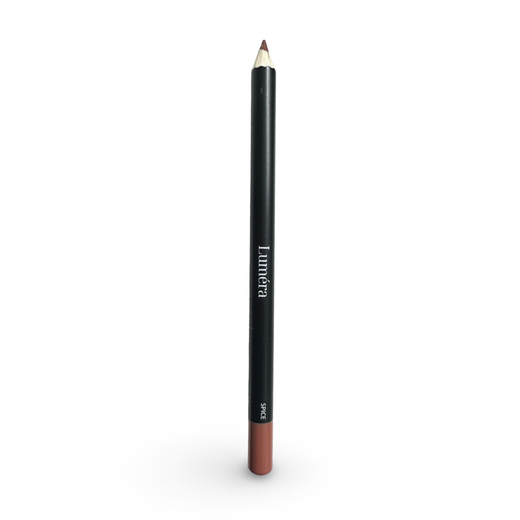 A single Precision Define Lip Liner pencil in a brown color, with the brand name 'Lumera' printed on the side.