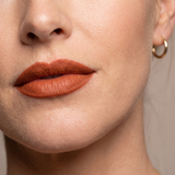 Spice lip liner on model