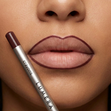 Mink lip liner applied - neat liner outline, true brand pencil